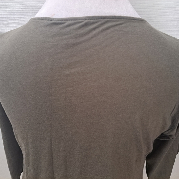 J. Jill Embroidered Olive Green Shirt  Size XS - Picture 4 of 10